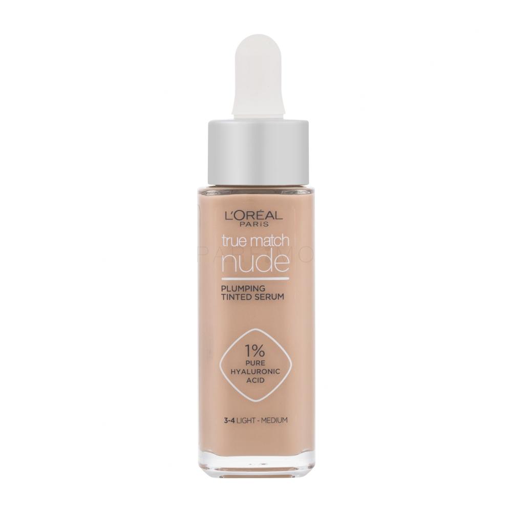L Oréal Paris True Match Nude Plumping Tinted Serum Puder za žene ml Nijansa Light Medium