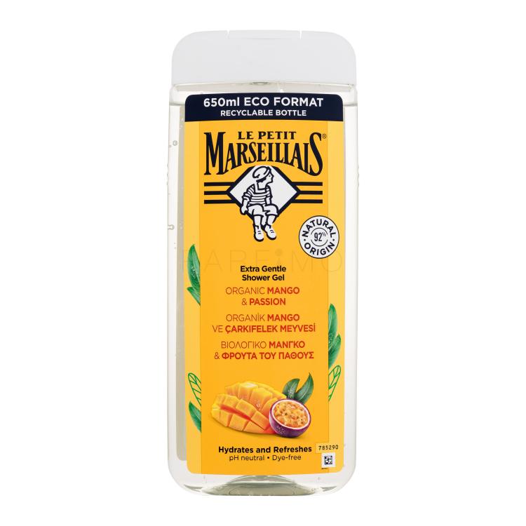 Le Petit Marseillais Extra Gentle Shower Gel Organic Mango &amp; Passion Gel za tuširanje 650 ml