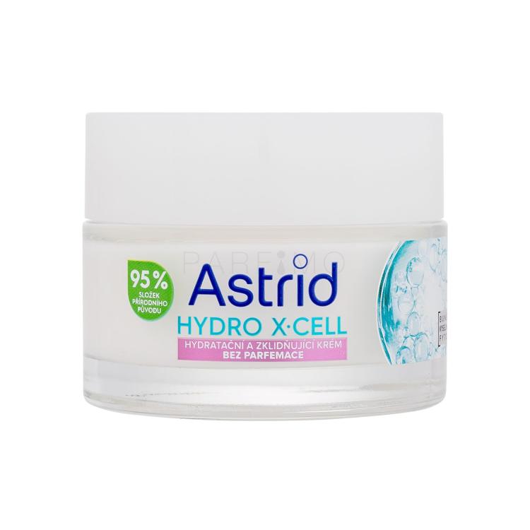 Astrid Hydro X-Cell Hydrating &amp; Soothing Cream Dnevna krema za lice za žene 50 ml