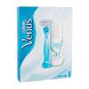 Gillette Venus Poklon set brijač 1 kom + gel za brijanje Satin Care Pure &amp; Delicate 75 ml