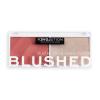 Revolution Relove Colour Play Blushed Duo Blush &amp; Highlighter Paleta za konturiranje za žene 5,8 g Nijansa Cute