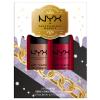 NYX Professional Makeup Mrs. Claus Lip Cream Duo Poklon set ruž za usne Soft Matte Lip Cream 8 ml Abu Dhabi + ruž za usne Soft Matte Lip Cream 8 ml Monte Carlo