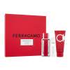 Ferragamo Ferragamo Red Leather Poklon set parfemska voda 100 ml + šampon i gel za tuširanje 100 ml + parfemska voda 10 ml