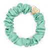 By Eloise London Silk Scrunchie Gold Heart Gumice za kosu za žene 1 kom Nijansa Mint