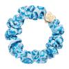 By Eloise London Silk Scrunchie Gold Heart Gumice za kosu za žene 1 kom Nijansa Blue Leopard