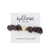 By Eloise London Silk Scrunchie Gold Heart Gumice za kosu za žene 1 kom Nijansa Mocha
