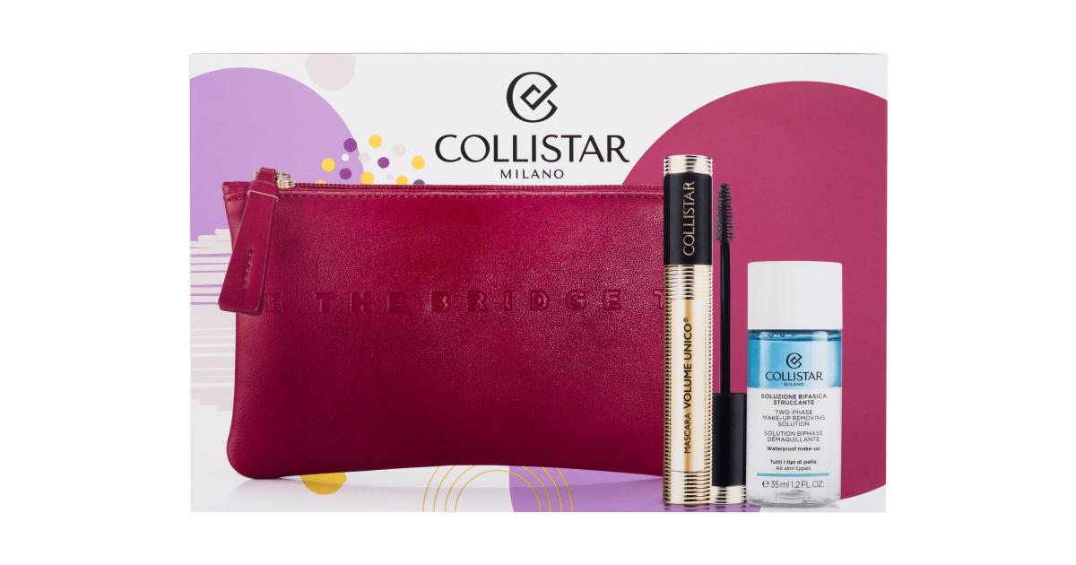 Collistar Volume Unico Poklon set maskara Mascara Volume Unico 13 ml + dvofazna otopina za