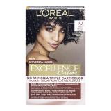 L'Oréal Paris Excellence Creme Triple Protection No Ammonia Boja za kosu za žene 48 ml Nijansa 1U Black