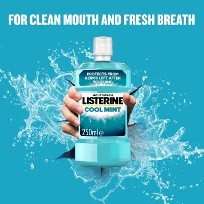 Listerine Cool Mint Mouthwash Vodice za ispiranje usta 250 ml