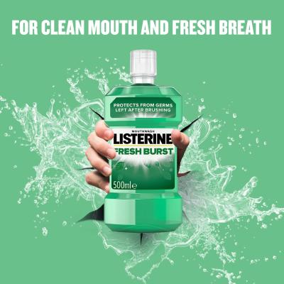 Listerine Fresh Burst Mouthwash Vodice za ispiranje usta 500 ml