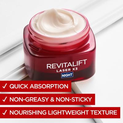 L&#039;Oréal Paris Revitalift Laser X3 Night Cream Noćna krema za lice za žene 50 ml