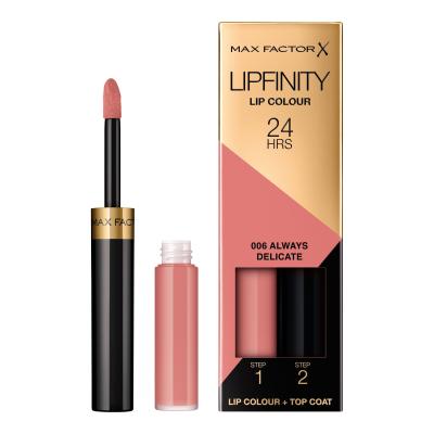 Max Factor Lipfinity 24HRS Lip Colour Ruž za usne za žene 4,2 g Nijansa 006 Always Delicate