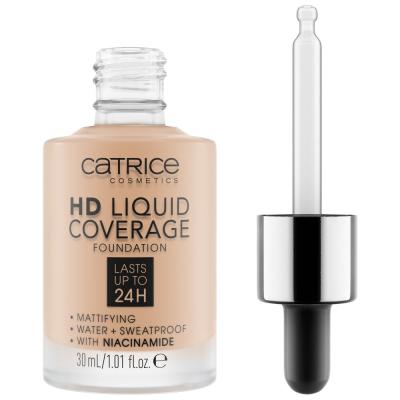 Catrice HD Liquid Coverage 24H Puder za žene 30 ml Nijansa 030 Sand Beige