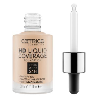 Catrice HD Liquid Coverage 24H Puder za žene 30 ml Nijansa 010 Light Beige