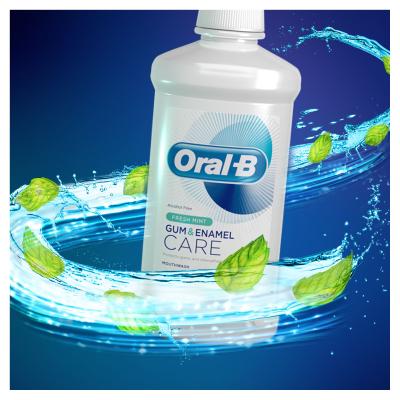 Oral-B Gum &amp; Enamel Care Fresh Mint Vodice za ispiranje usta 500 ml