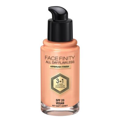 Max Factor Facefinity All Day Flawless SPF20 Puder za žene 30 ml Nijansa N77 Soft Honey