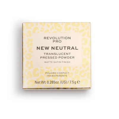 Revolution Pro New Neutral Pressed Powder Puder u prahu za žene 7,5 g Nijansa Translucent