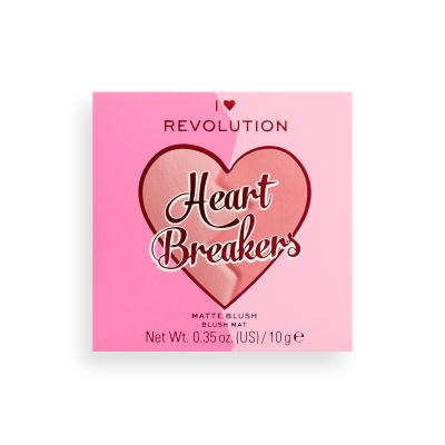 I Heart Revolution Heartbreakers Matte Blush Rumenilo za žene 10 g Nijansa Brave
