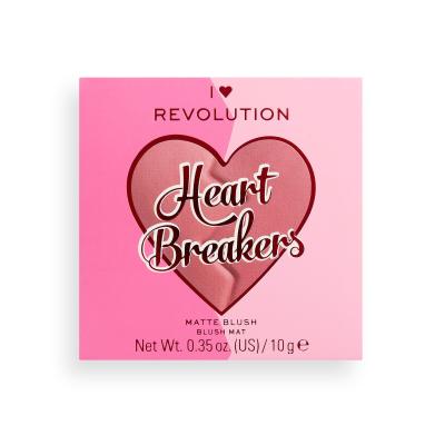 I Heart Revolution Heartbreakers Matte Blush Rumenilo za žene 10 g Nijansa Independent