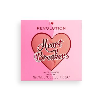 I Heart Revolution Heartbreakers Matte Blush Rumenilo za žene 10 g Nijansa Inspiring
