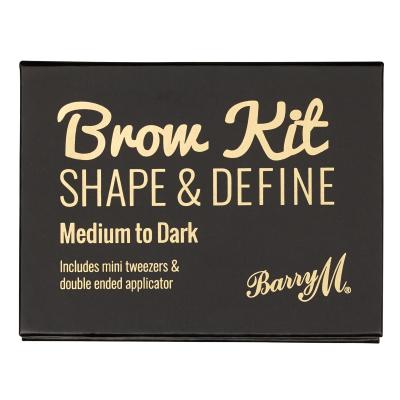 Barry M Brow Kit Paletica za obrve za žene 4,5 g Nijansa Medium - Dark