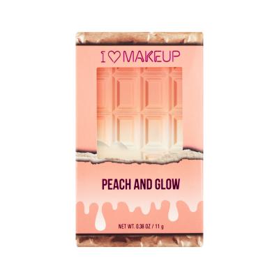 Makeup Revolution London I Heart Makeup Chocolate Duo Palette Highlighter za žene 11,2 g Nijansa Peach And Glow