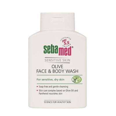 SebaMed Sensitive Skin Face &amp; Body Wash Olive Tekući sapun za žene 200 ml