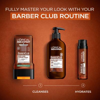 L&#039;Oréal Paris Men Expert Barber Club Body, Hair &amp; Beard Wash Gel za tuširanje za muškarce 300 ml