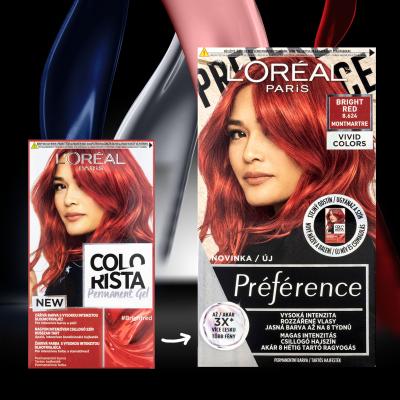 L&#039;Oréal Paris Colorista Permanent Gel Boja za kosu za žene 60 ml Nijansa Bright Red