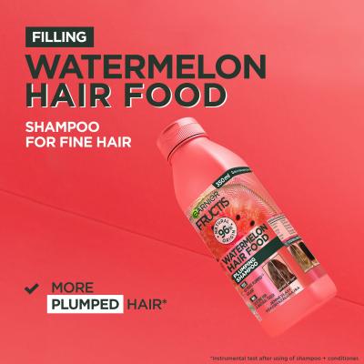 Garnier Fructis Hair Food Watermelon Plumping Shampoo Šampon za žene 350 ml