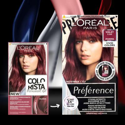 L&#039;Oréal Paris Colorista Permanent Gel Boja za kosu za žene 60 ml Nijansa Violet
