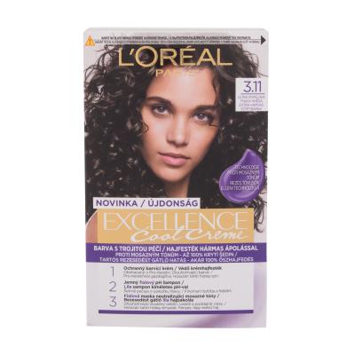 L&#039;Oréal Paris Excellence Cool Creme Boja za kosu za žene 48 ml Nijansa 3,11 Ultra Ash Dark Brown