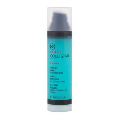 Collistar Uomo Hydra Oil Free Moisturizer Face and Eye Gel Gel za lice za muškarce 80 ml