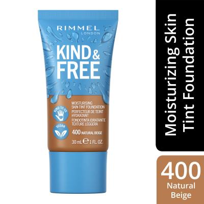 Rimmel London Kind &amp; Free Skin Tint Foundation Puder za žene 30 ml Nijansa 400 Natural Beige