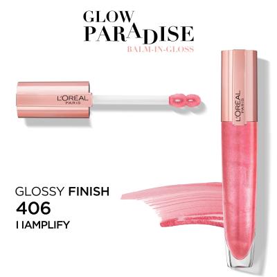L&#039;Oréal Paris Glow Paradise Balm In Gloss Sjajilo za usne za žene 7 ml Nijansa 406 I Amplify