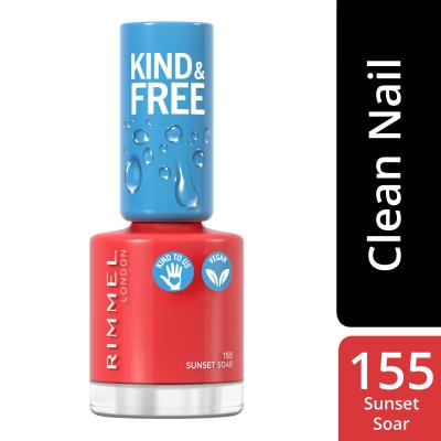 Rimmel London Kind &amp; Free Lak za nokte za žene 8 ml Nijansa 155 Sunset Soar