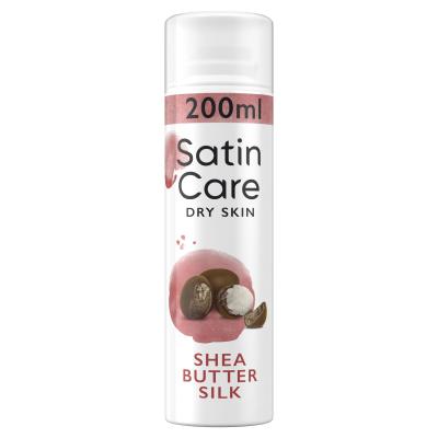 Gillette Satin Care Dry Skin Shea Butter Silk Gel za brijanje za žene 200 ml