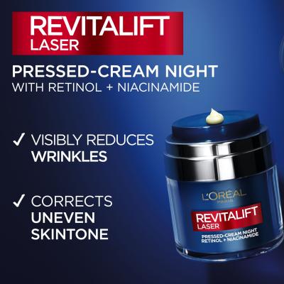 L&#039;Oréal Paris Revitalift Laser Pressed-Cream Night Noćna krema za lice za žene 50 ml