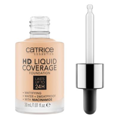 Catrice HD Liquid Coverage 24H Puder za žene 30 ml Nijansa 005 Ivory Beige