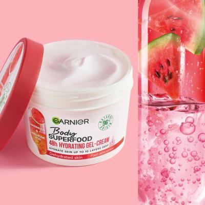 Garnier Body Superfood 48h Hydrating Gel-Cream Watermelon &amp; Hyaluronic Acid Krema za tijelo za žene 380 ml