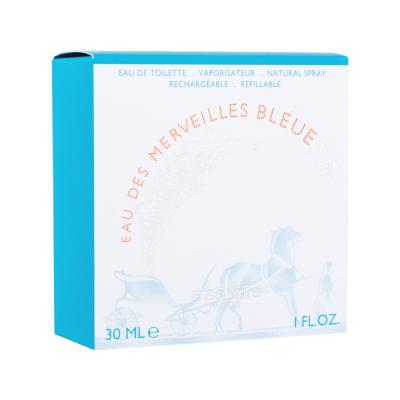 Hermes Eau Des Merveilles Bleue Toaletna voda za žene za ponovo punjenje 30 ml