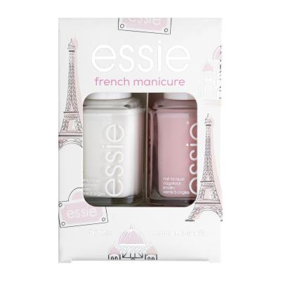 Essie French Manicure Poklon set lak za nokte 13,5 ml + lak za nokte 13,5 ml Mademoiselle