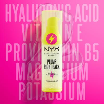 NYX Professional Makeup Plump Right Back Plumping Serum + Primer Podloga za make-up za žene 30 ml