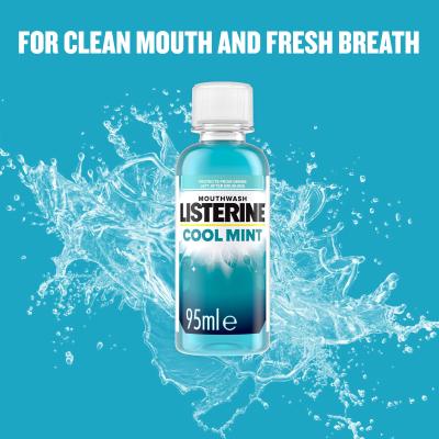 Listerine Cool Mint Mouthwash Vodice za ispiranje usta 95 ml