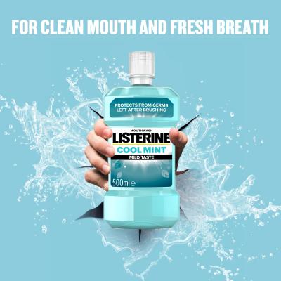 Listerine Cool Mint Mild Taste Mouthwash Vodice za ispiranje usta 500 ml