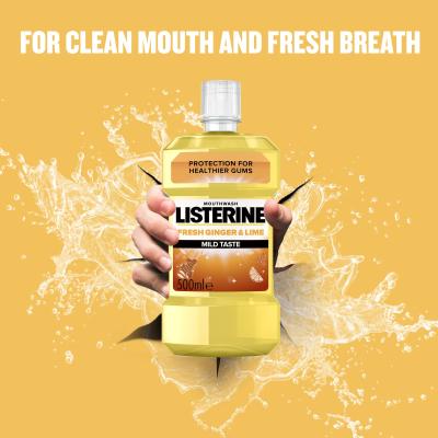 Listerine Fresh Ginger &amp; Lime Mild Taste Mouthwash Vodice za ispiranje usta 500 ml