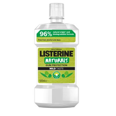 Listerine Naturals Gum Protection Mild Taste Mouthwash Vodice za ispiranje usta 500 ml