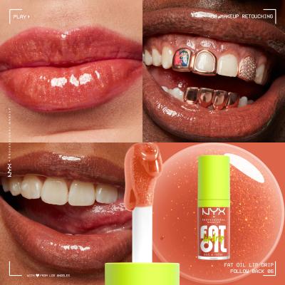 NYX Professional Makeup Fat Oil Lip Drip Ulje za usne za žene 4,8 ml Nijansa 06 Follow Black