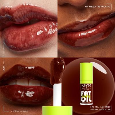NYX Professional Makeup Fat Oil Lip Drip Ulje za usne za žene 4,8 ml Nijansa 08 Status Update