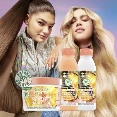Garnier Fructis Hair Food Pineapple Glowing Lengths Shampoo Šampon za žene 350 ml
